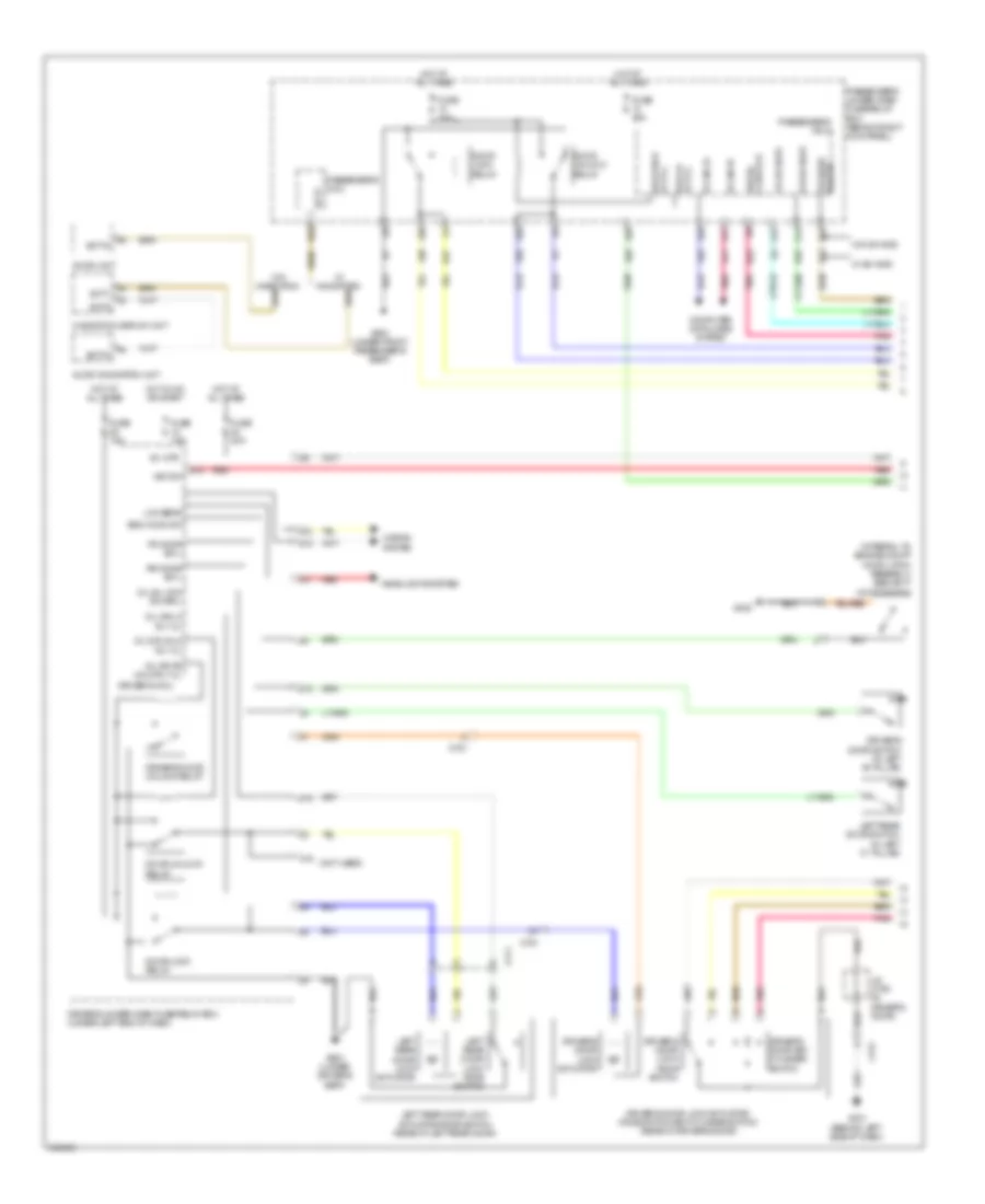 Forced Entry Wiring Diagram, without Keyless Access (1 of 2) for Acura TL 2011