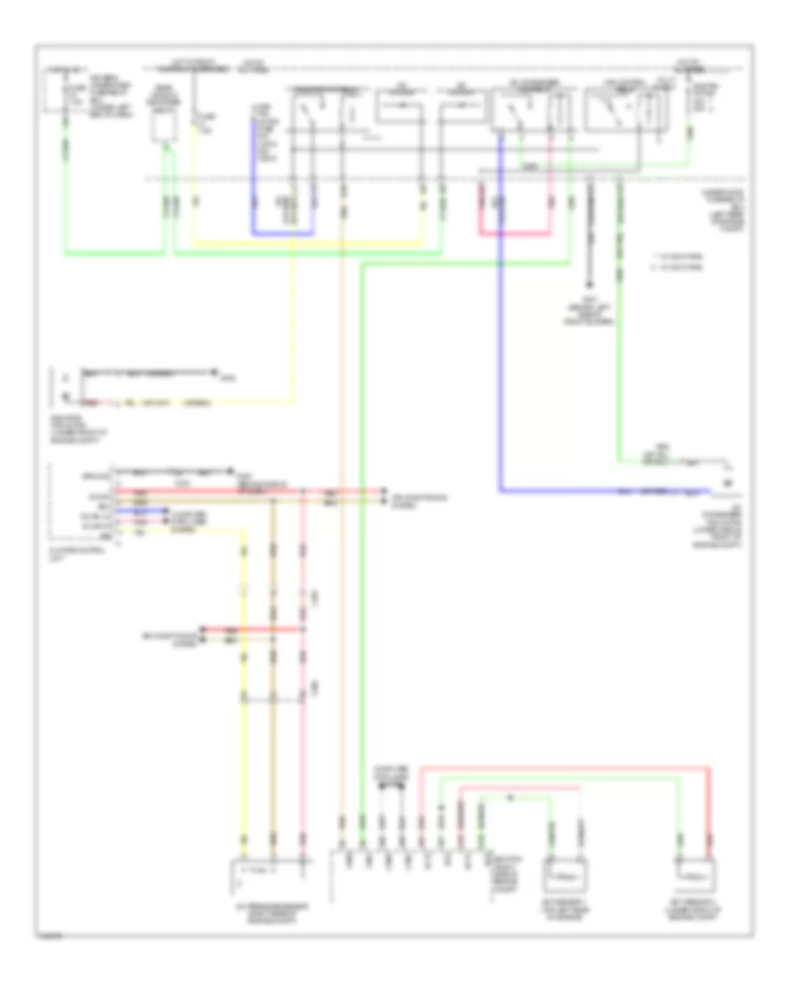 Cooling Fan Wiring Diagram for Acura TL 2011