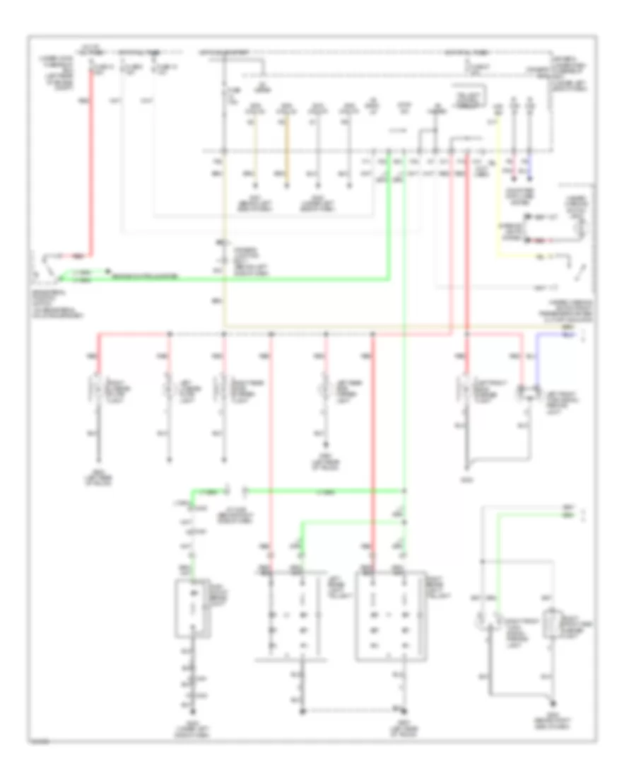 Exterior Lamps Wiring Diagram (1 of 2) for Acura TL 2011
