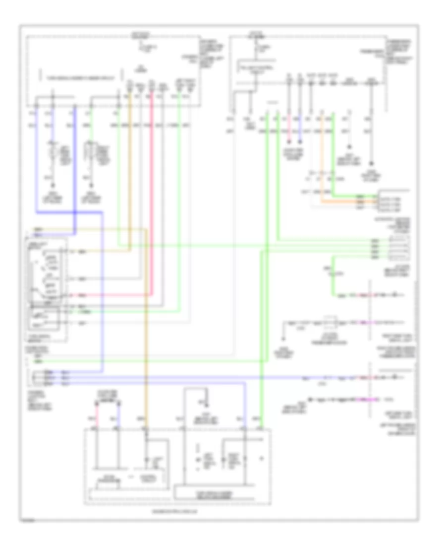 Exterior Lamps Wiring Diagram 2 of 2 for Acura TL 2011