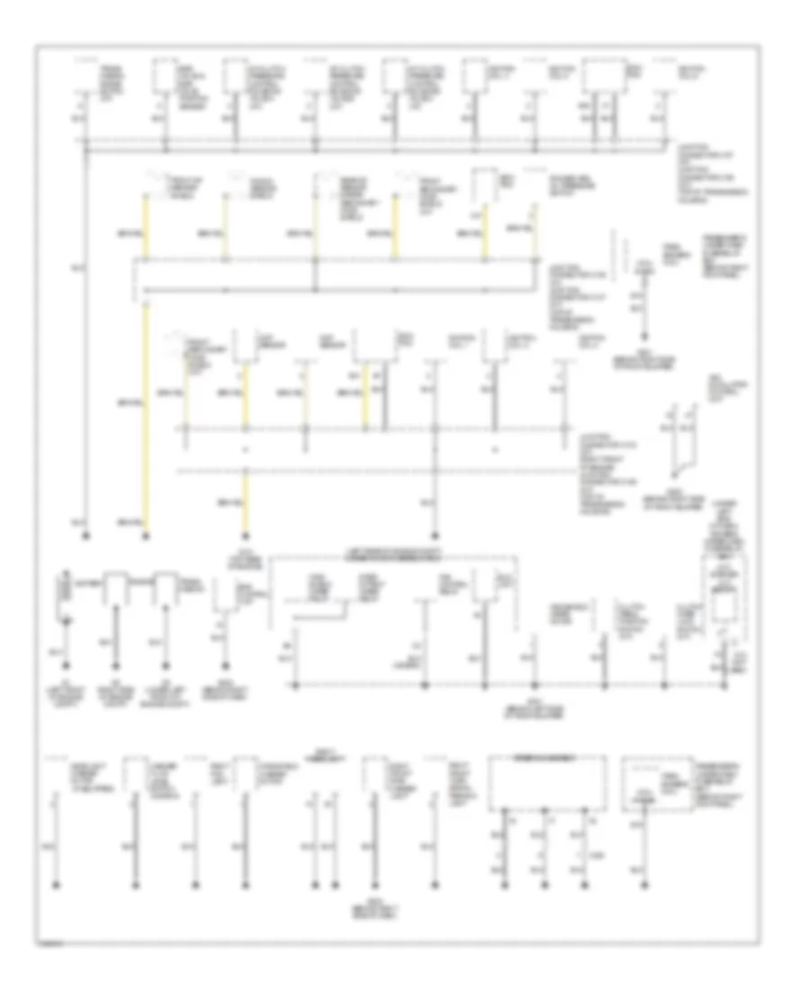 Ground Distribution Wiring Diagram 1 of 4 for Acura TL 2011