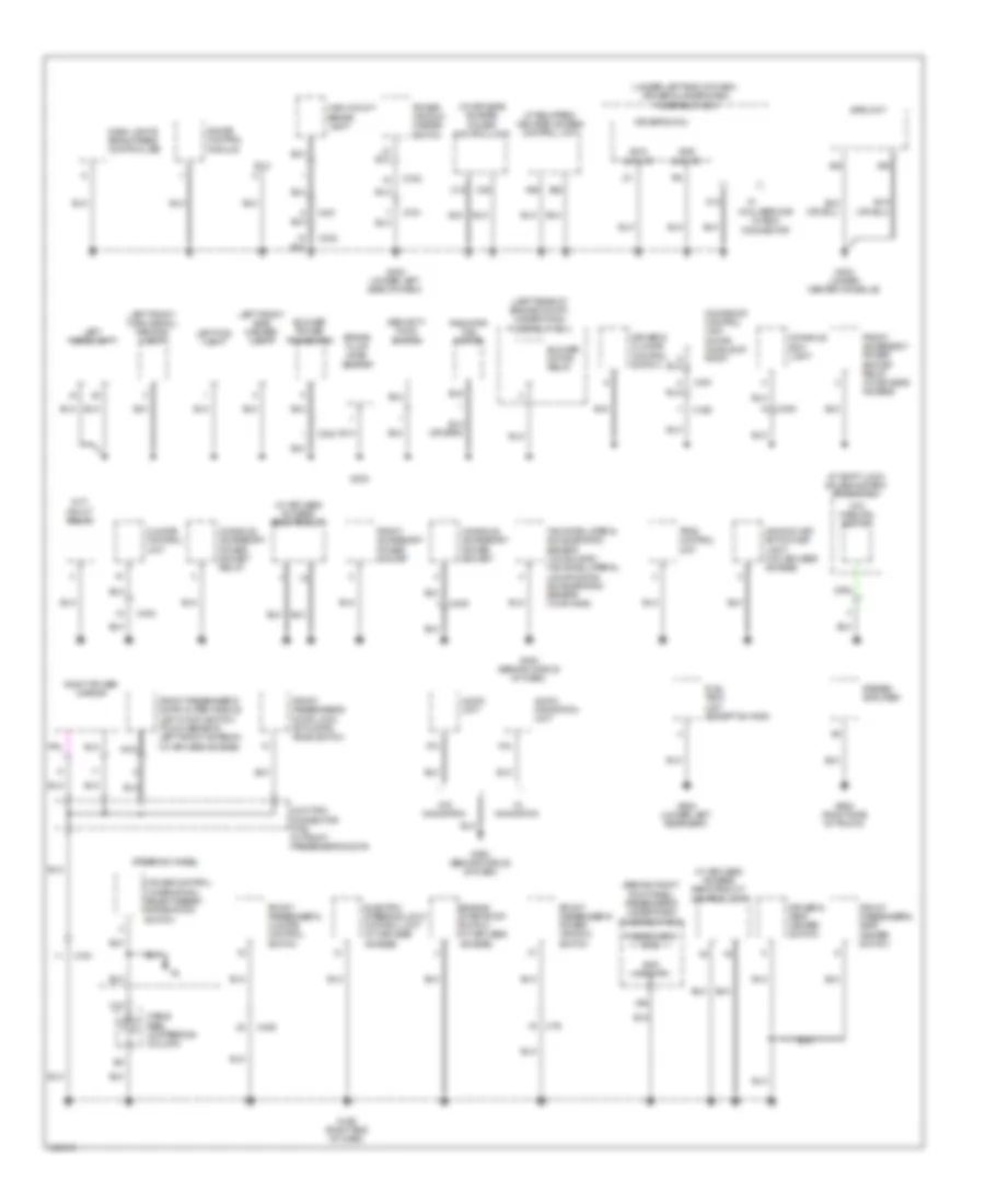 Ground Distribution Wiring Diagram (2 of 4) for Acura TL 2011