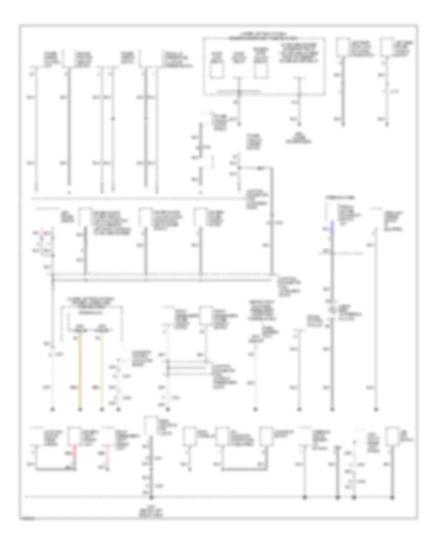 Ground Distribution Wiring Diagram 4 of 4 for Acura TL 2011