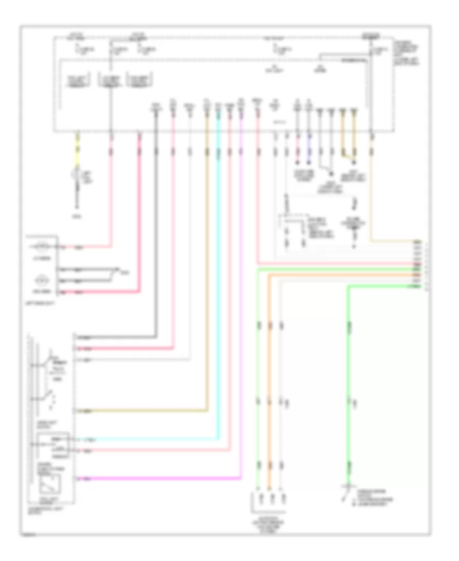 Headlights Wiring Diagram 1 of 2 for Acura TL 2011