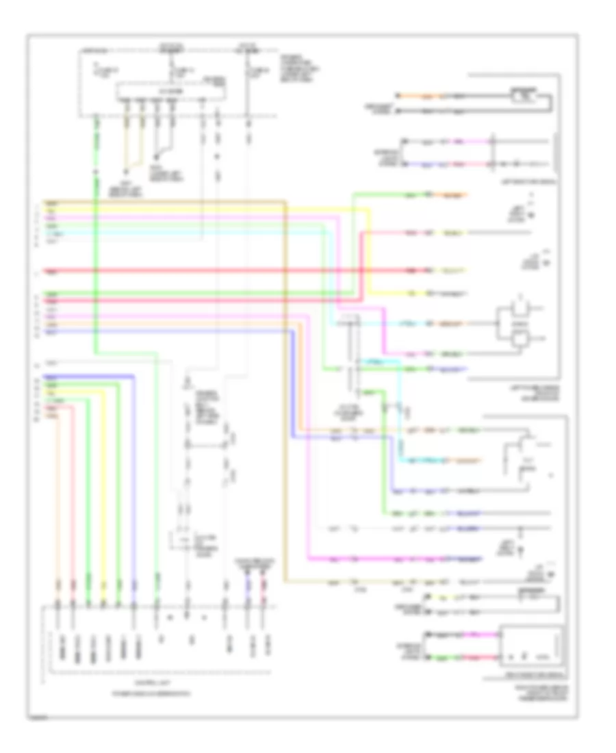 Memory Mirrors Wiring Diagram (2 of 2) for Acura TL 2011