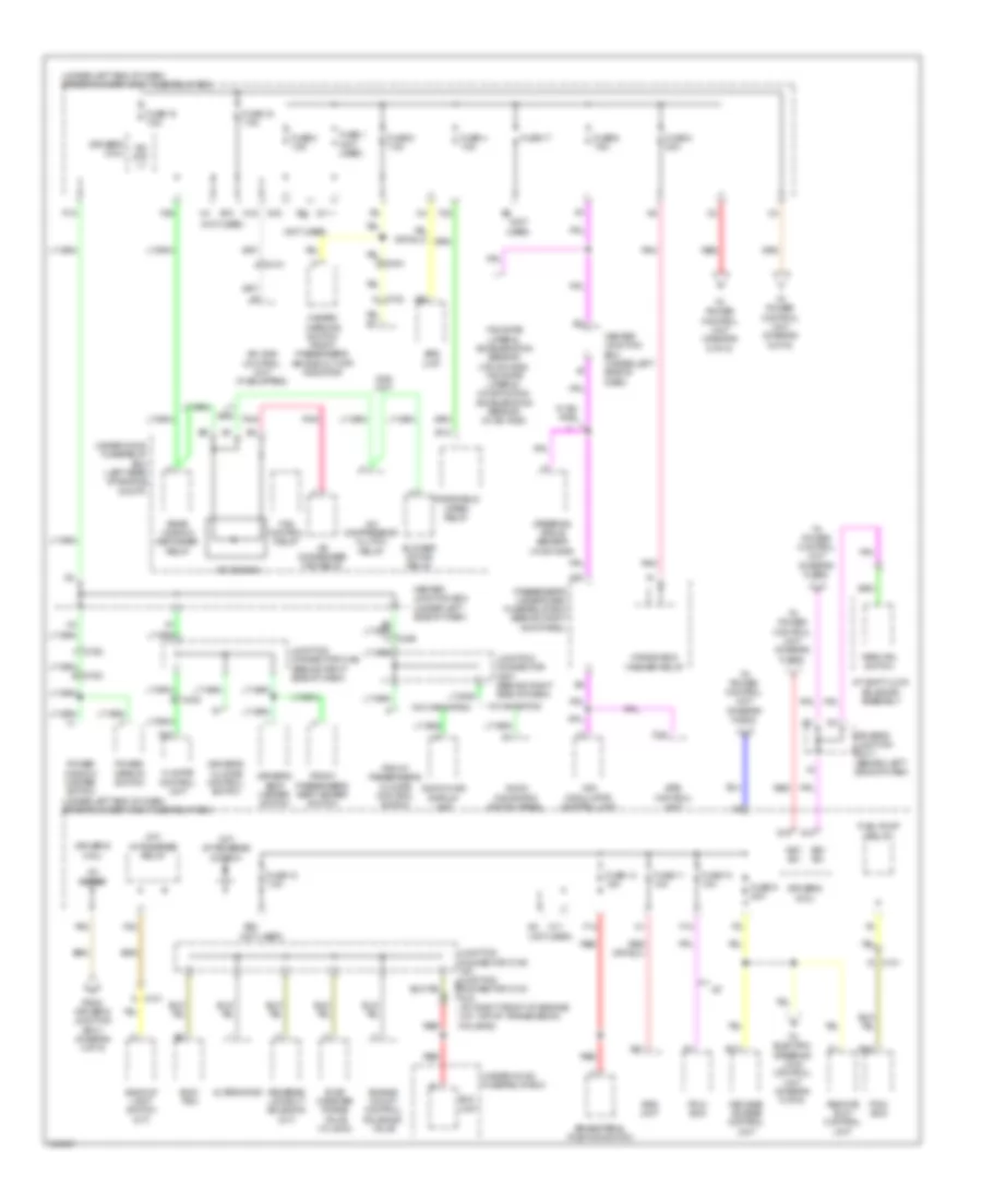 Power Distribution Wiring Diagram with Keyless Access 5 of 6 for Acura TL 2011