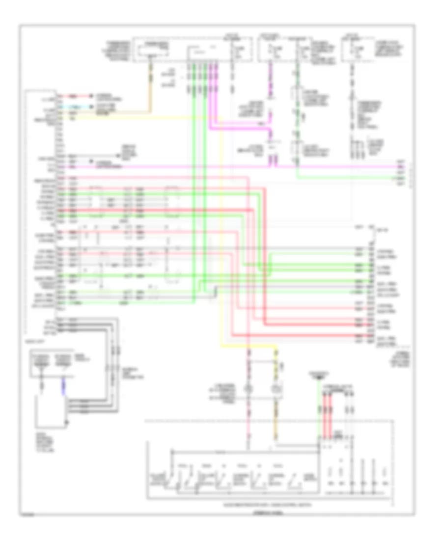 Radio Wiring Diagram without Navigation 1 of 3 for Acura TL 2011