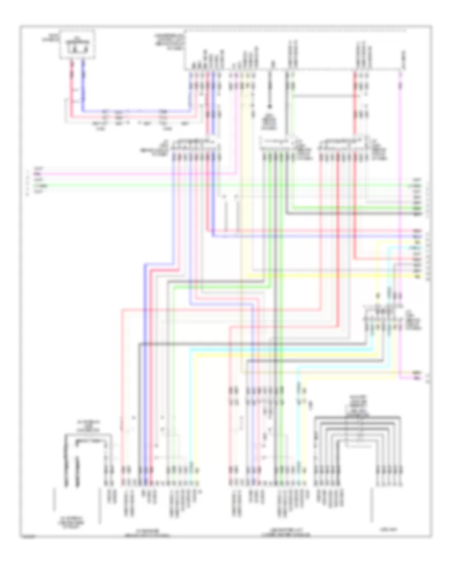 Radio Wiring Diagram, without Navigation (2 of 3) for Acura TL 2011