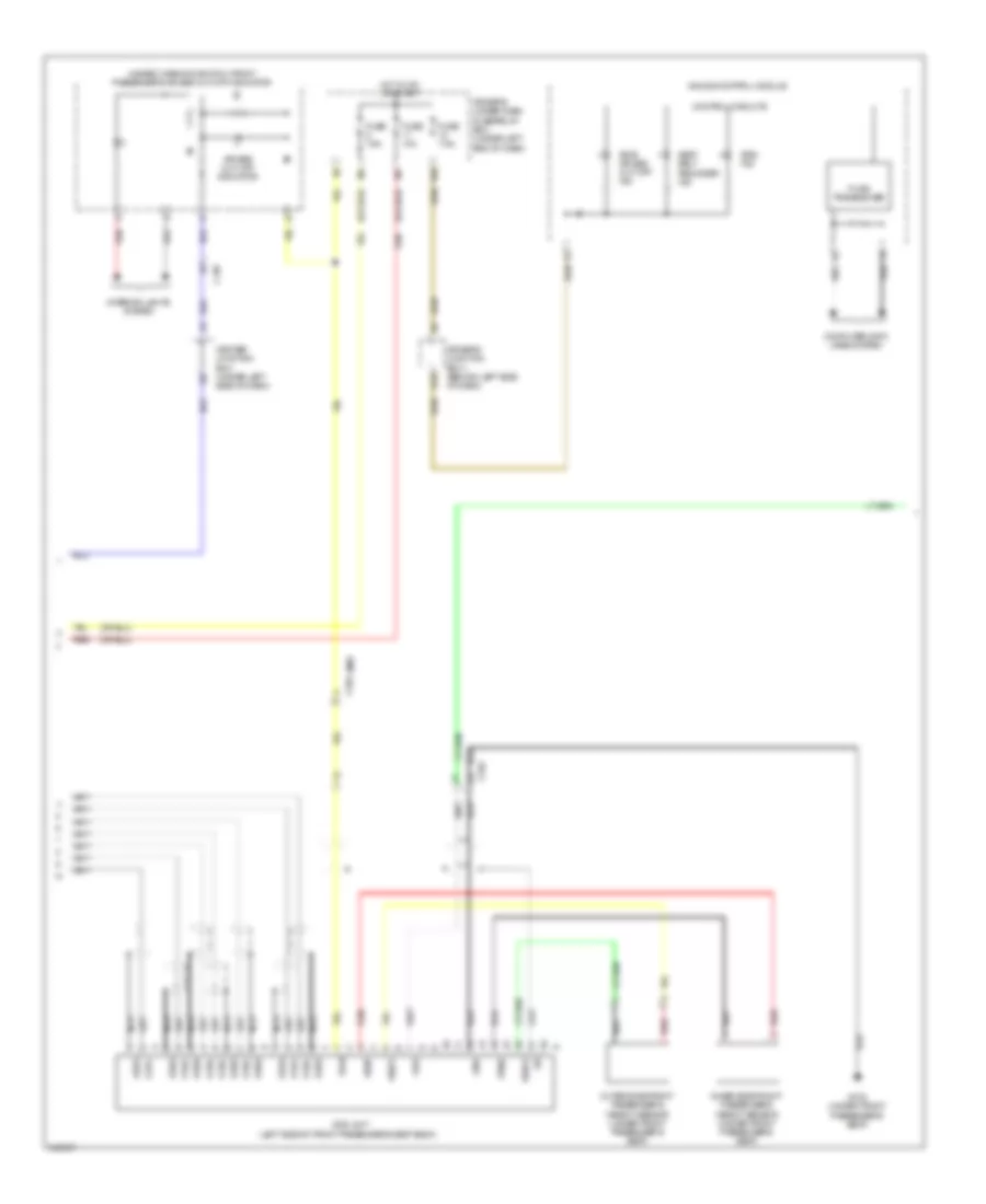 Supplemental Restraints Wiring Diagram 2 of 3 for Acura TL 2011