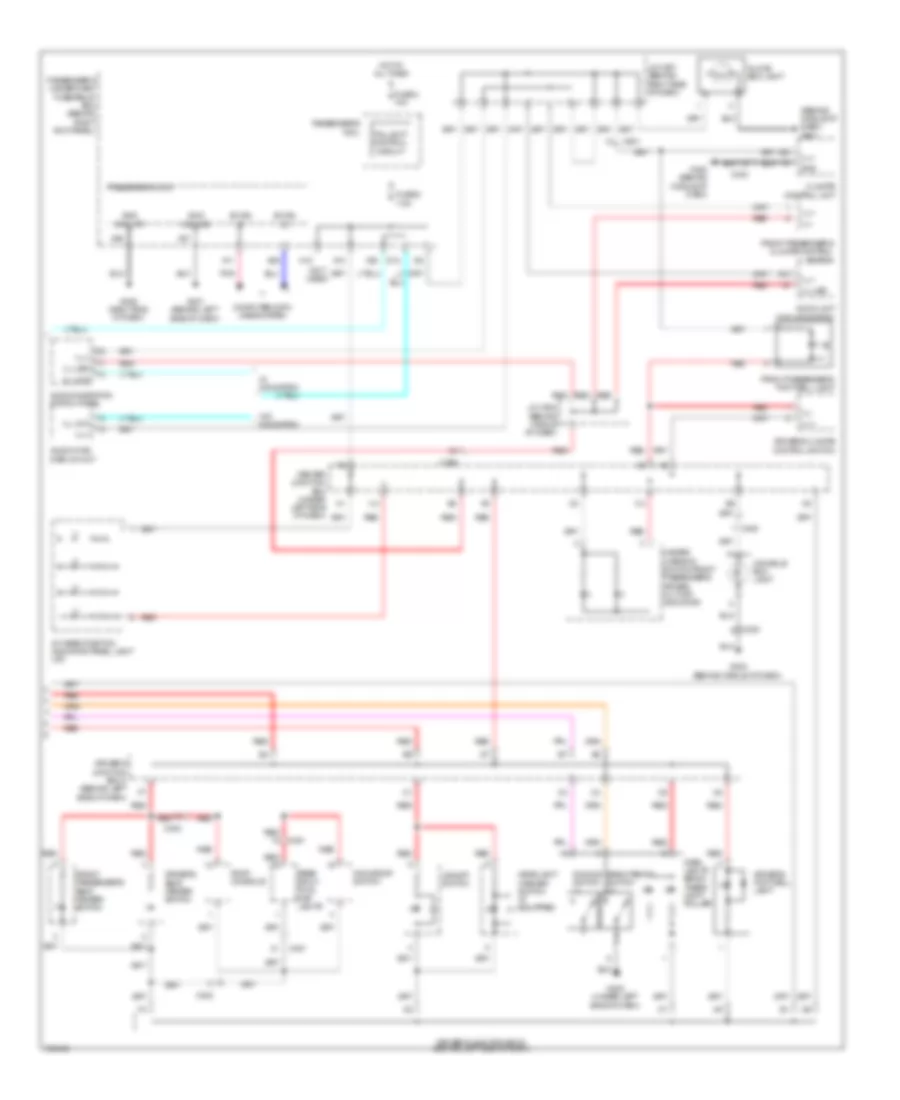Instrument Illumination Wiring Diagram 2 of 2 for Acura TL SH AWD 2011
