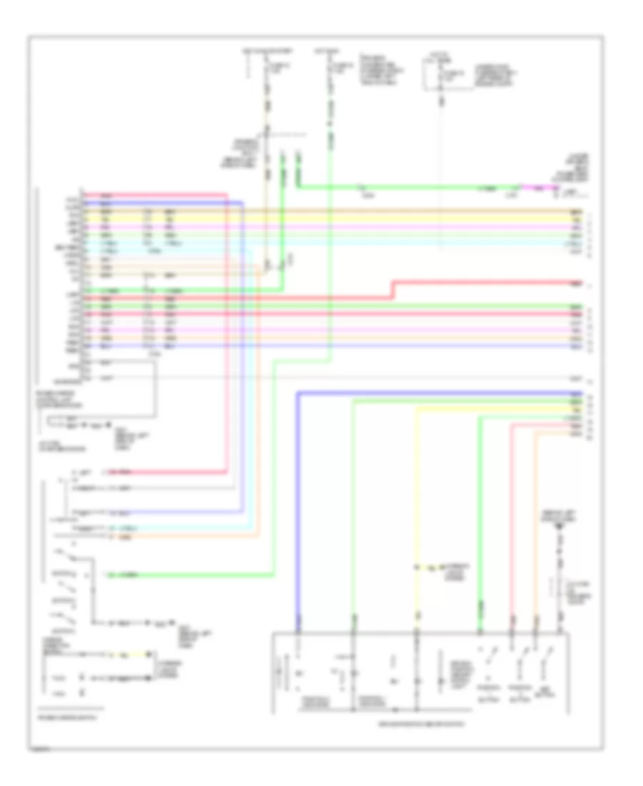 Memory Mirrors Wiring Diagram (1 of 2) for Acura TL SH-AWD 2011