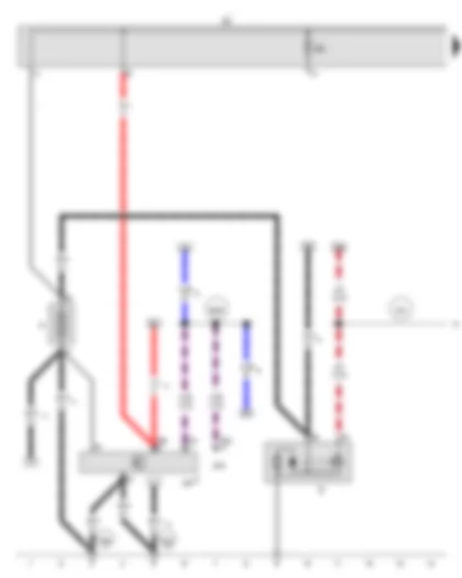Wiring Diagram  AUDI A1 2012 - Battery - Starter - Battery monitor control unit - Fuse holder A