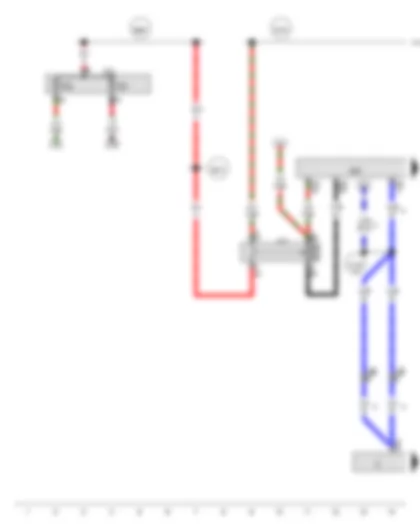 Wiring Diagram  AUDI A1 2012 - Terminal 30 voltage supply relay - Engine control unit