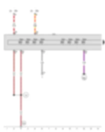 Wiring Diagram  AUDI A1 2012 - Mechatronic unit for dual clutch gearbox - Valve 1 in sub-gearbox 1 - Valve 1 in sub-gearbox 2