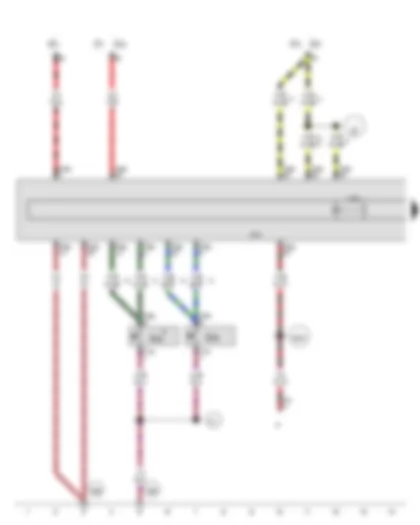 Wiring Diagram  AUDI A1 2014 - TCS and ESP button - ABS control unit - ABS solenoid valve relay