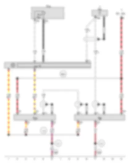 Wiring Diagram  AUDI A1 2012 - Telephone aerial - Aerial amplifier for mobile telephone - Telephone bracket - Microphone unit in front roof module