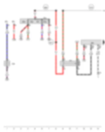Wiring Diagram  AUDI A1 2012 - Main relay - Engine control unit