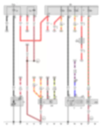 Wiring Diagram  AUDI A1 2015 - Starter - Voltage regulator - Suppression filter - Radiator fan control unit - Power steering control unit - Jump start socket