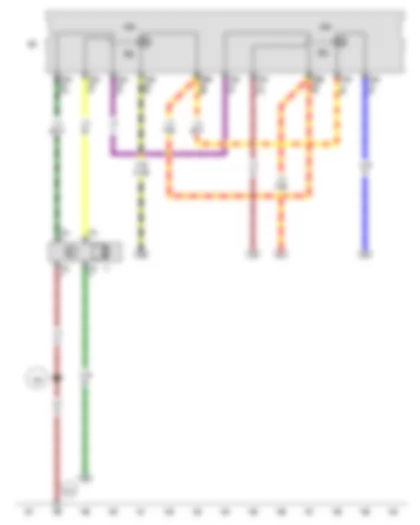 Wiring Diagram  AUDI A1 2015 - Wiper motor relay 1 - Wiper motor relay 2 - Windscreen wiper motor