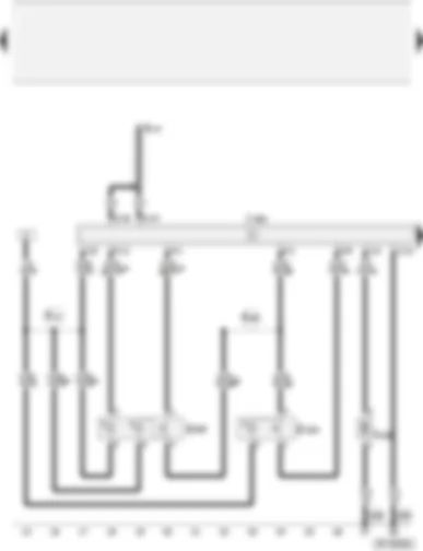 Wiring Diagram  AUDI A2 2002 - Convenience system central control unit - tank filler flap remote release - interior monitor switch - aerial for central locking and anti-theft alarm system