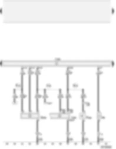 Wiring Diagram  AUDI A2 2002 - Convenience system central control unit - bonnet contact switch - anti-theft alarm ultra-sonic sensor - anti-theft alarm system horn