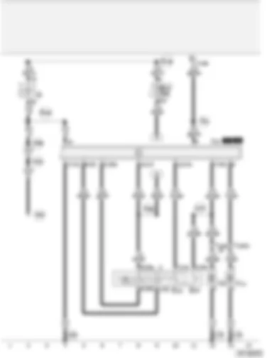 Wiring Diagram  AUDI A2 2002 - Automatic intermittent wash/wipe relay - windscreen washer pump switch - headlight washer system pump