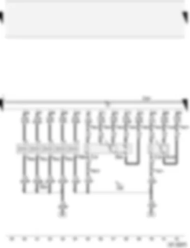 Wiring Diagram  AUDI A2 2002 - Lambda probes - 4LV (injection system) control unit - activated charcoal filter system solenoid valve - injectors