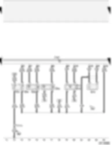 Wiring Diagram  AUDI A2 2002 - 4LV (injection system) control unit - knock sensor - Hall sender - coolant temperature senders - intake manifold pressure sender - intake manifold temperature sender - engine speed sender