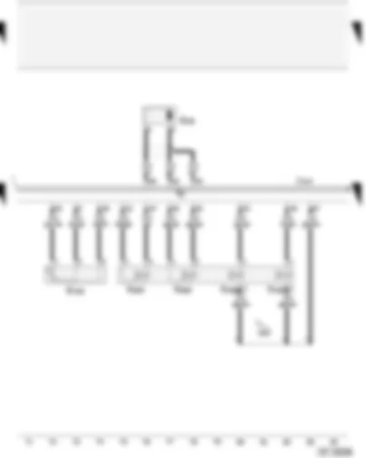 Wiring Diagram  AUDI A2 2002 - Electronic manual gearbox control unit - gearbox speed sender - clutch travel sender - selector lever valves