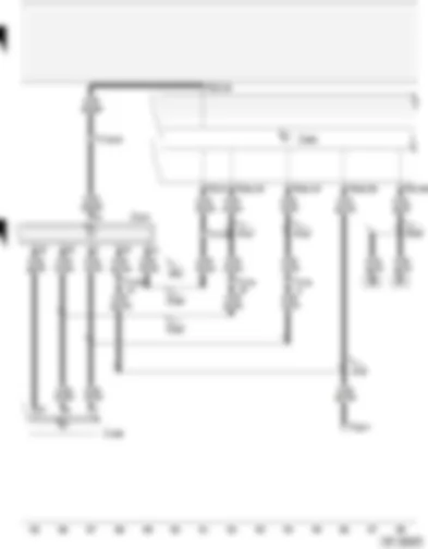 Wiring Diagram  AUDI A2 2002 - Diesel direct injection system control unit - control unit with display in dash panel insert - electronic manual gearbox control unit