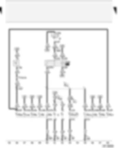 Wiring Diagram  AUDI A2 2002 - Tail lights - brake lights - reversing lights - rear fog light - number plate light