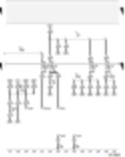Wiring Diagram  AUDI A2 2002 - Fuse box - diagnostic connector