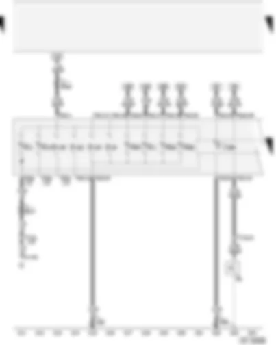 Wiring Diagram  AUDI A2 2002 - Control unit with display in dash panel insert - warning lamps