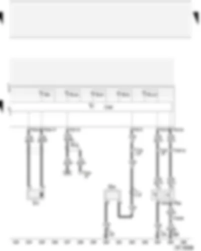 Wiring Diagram  AUDI A2 2002 - Immobilizer reading coil - brake fluid level warning contact - control unit with display in dash panel insert - warning lamps