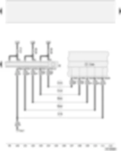 Wiring Diagram  AUDI A2 2002 - Control unit with display in dash panel insert
