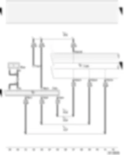 Wiring Diagram  AUDI A2 2004 - Control unit with display in dash panel insert - navigation system with CD drive control unit
