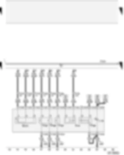 Wiring Diagram  AUDI A2 2004 - Selector lever gate detector switch - selector lever detector switch for N - selector lever detector switch for stopped - selector lever lock solenoid