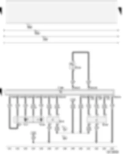 Wiring Diagram  AUDI A2 2004 - Mirror adjustment switch - interior locking switch - driver’s side - heated exterior mirror - driver’s side