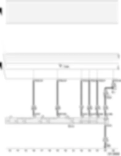 Wiring Diagram  AUDI A2 2004 - Function selection switch II - control unit with display in dash panel insert