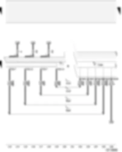 Wiring Diagram  AUDI A2 2004 - Control unit with display in dash panel insert
