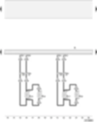 Wiring Diagram  AUDI A2 2002 - Passive loudspeakers - rear