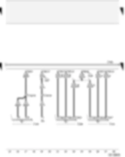 Wiring Diagram  AUDI A2 2004 - Reversing light switch - ABS with EDL control unit - mobile phone operating electronics control unit - telephone/telematics control unit
