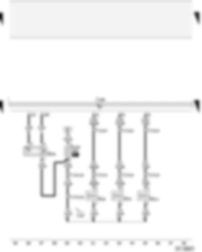 Wiring Diagram  AUDI A2 2004 - Hall sender - exhaust gas recirculation valve - charge pressure control solenoid valve - throttle butterfly valve - engine control unit fuse