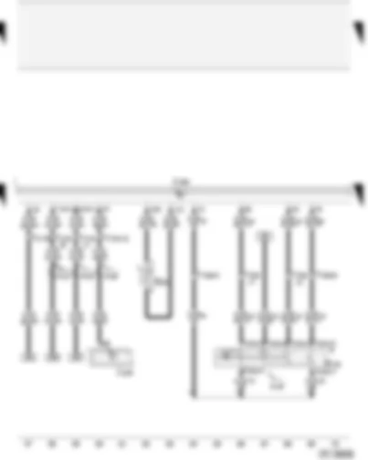 Wiring Diagram  AUDI A2 2003 - Cruise control system switch - fuel temperature sender - airbag control unit - diesel direct injection system control unit