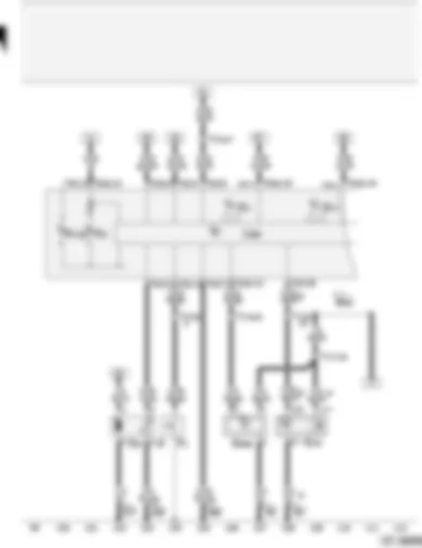 Wiring Diagram  AUDI A2 2002 - Fuel pump - control unit with display in dash panel insert