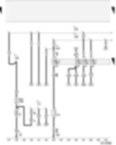 Wiring Diagram  AUDI A2 2004 - Battery - fuses on fuse box - 12 V socket