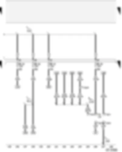 Wiring Diagram  AUDI A2 2004 - Fuses on fuse box - diagnostic connector