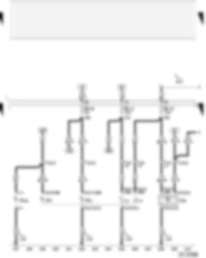 Wiring Diagram  AUDI A2 2004 - Twin filament bulb for right headlight - right side light bulb - front right turn signal bulb - right headlight range control motor