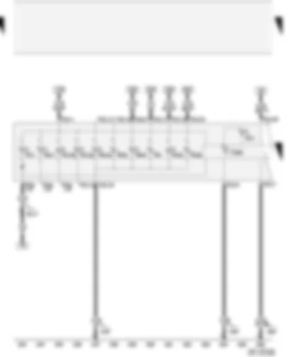 Wiring Diagram  AUDI A2 2004 - Control unit with display in dash panel insert - warning lamps