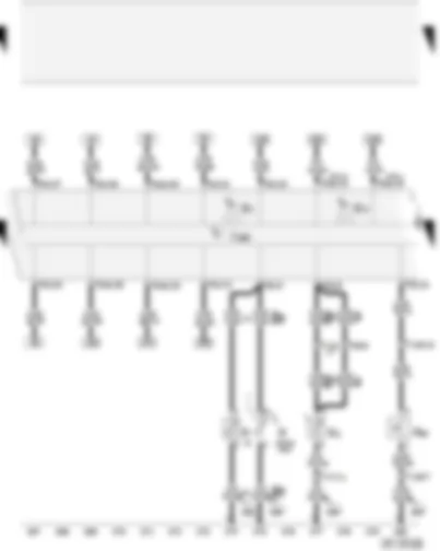 Wiring Diagram  AUDI A2 2004 - Control unit with display in dash panel insert - fuel gauge sender - coolant temperature sender